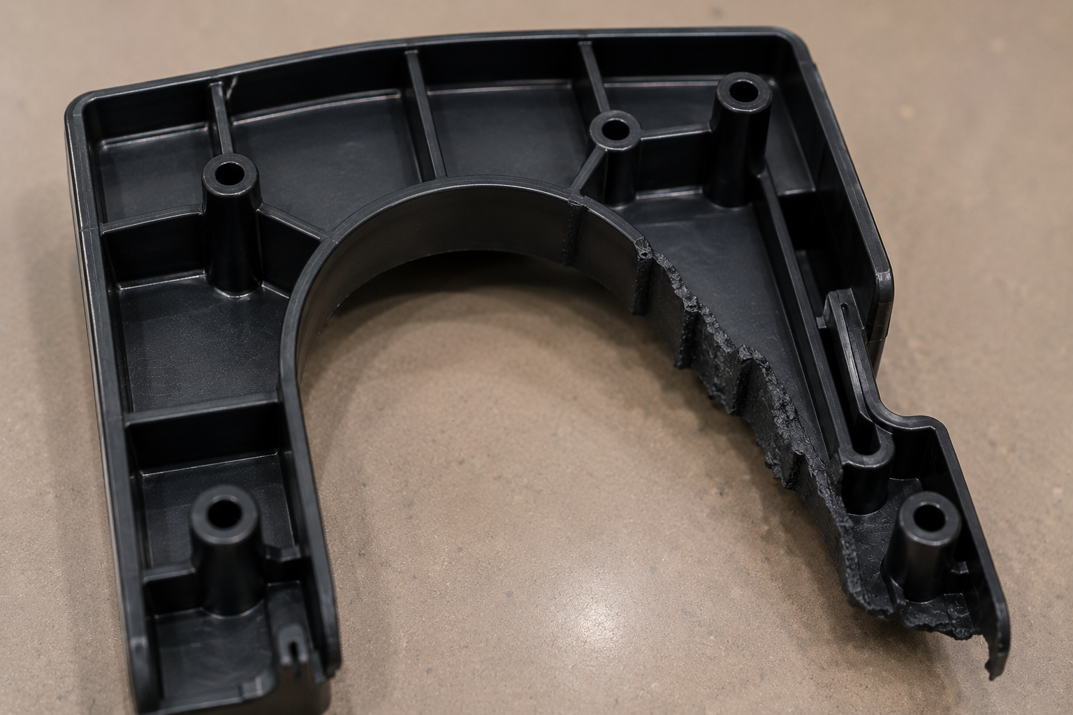 Short shot - incompletely filled moulded part